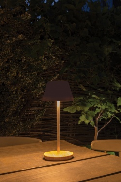 Logotrade promotional product picture of: Pure Glow RCS usb-rechargeable recycled plastic table lamp
