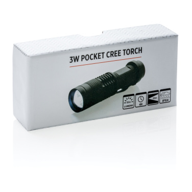 Logo trade promotional gift photo of: 3W pocket CREE torch