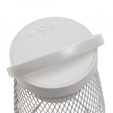 Logo trade business gifts image of: Aurora RCS recycled plastic USB re-chargeable table lamp