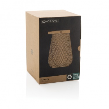 Logotrade promotional gifts photo of: Aurora RCS recycled plastic USB re-chargeable table lamp