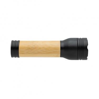 Logo trade business gifts image of: Lucid 1W RCS certified recycled plastic & bamboo torch