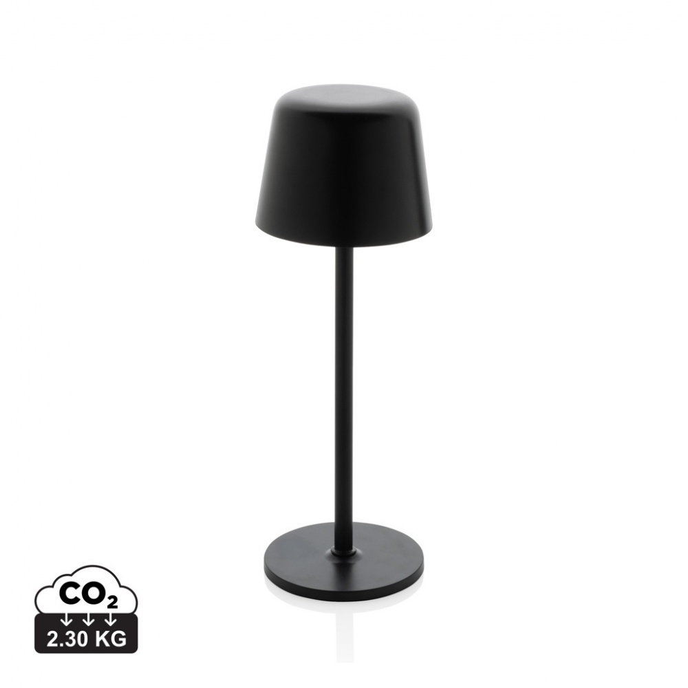 Logotrade promotional merchandise picture of: Zenic RCS recycled plastic USB re-chargable table lamp