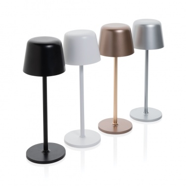 Logo trade business gift photo of: Zenic RCS recycled plastic USB re-chargable table lamp