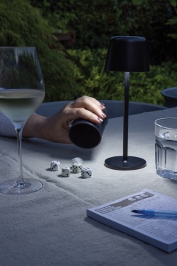 Logotrade promotional product picture of: Zenic RCS recycled plastic USB re-chargable table lamp