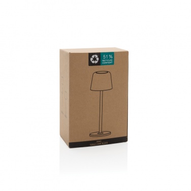 Logo trade corporate gifts picture of: Zenic RCS recycled plastic USB re-chargable table lamp