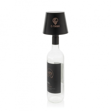 Logo trade promotional merchandise image of: BottleGlow RCS recycled plastic bottle lamp