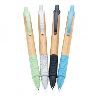 Logo trade business gift photo of: Bamboo & wheat straw pen