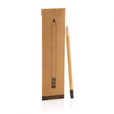 Logotrade promotional item picture of: Bamboo infinity pencil with eraser