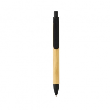 Logo trade promotional gifts image of: Write responsible recycled paper barrel pen