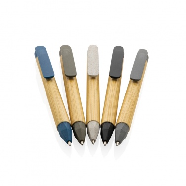 Logo trade promotional giveaways image of: Write responsible recycled paper barrel pen