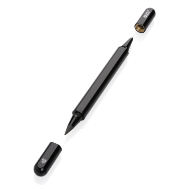Logotrade promotional product image of: Swiss Peak Storm RCS recycled aluminum dual tip pen
