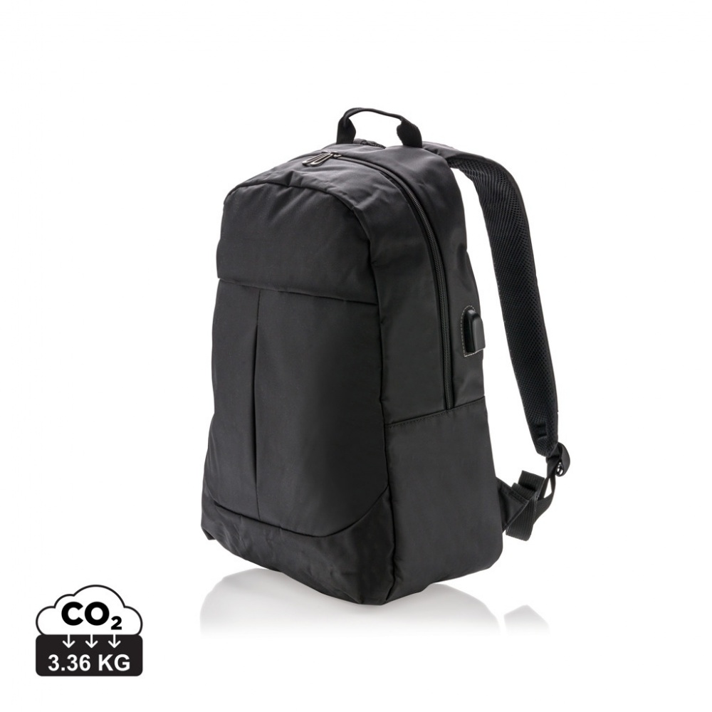 Logotrade promotional product image of: Power USB laptop backpack