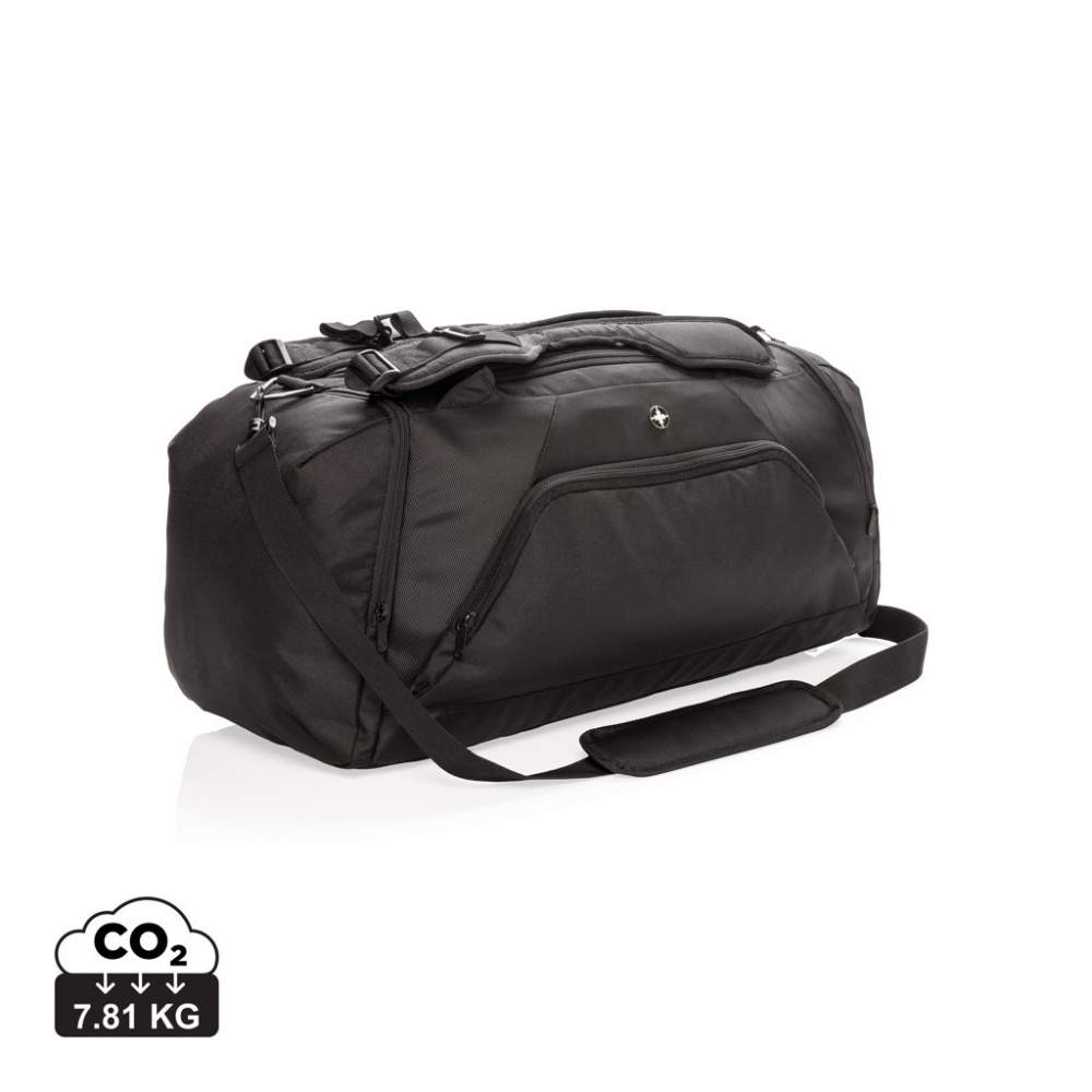 Logotrade corporate gift image of: Swiss Peak RFID sports duffel & backpack