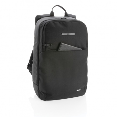 Logo trade corporate gifts image of: Swiss Peak laptop backpack with UV-C steriliser pocket