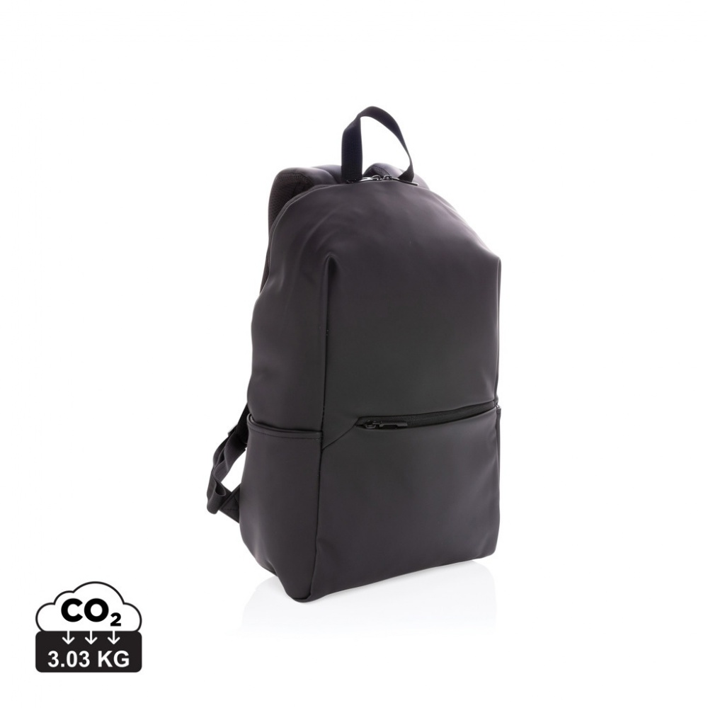 Logotrade promotional product picture of: Smooth PU 15.6"laptop backpack