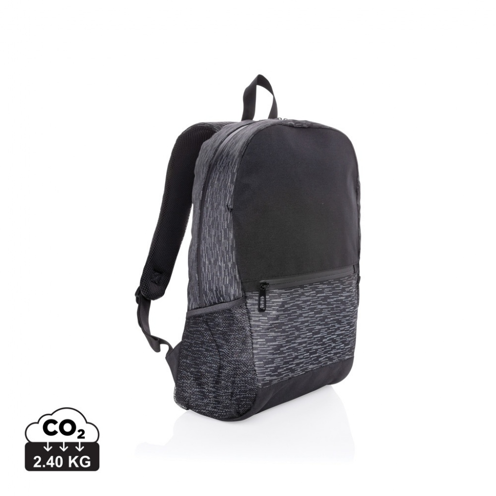 Logo trade promotional items image of: AWARE™ RPET Reflective laptop backpack