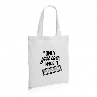 Logo trade promotional gifts image of: Impact AWARE™ Recycled cotton tote 145g