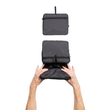 Logotrade promotional gift image of: Dillon AWARE™ RPET foldable classic backpack