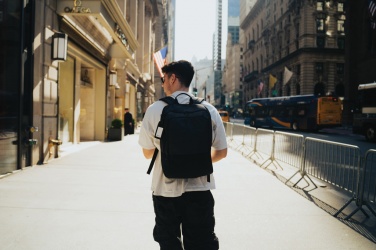 Logo trade promotional items picture of: Armond AWARE™ RPET 15.6 inch deluxe laptop backpack