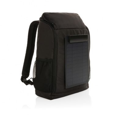 Logotrade promotional merchandise photo of: Pedro AWARE™ RPET deluxe backpack with 5W solar panel