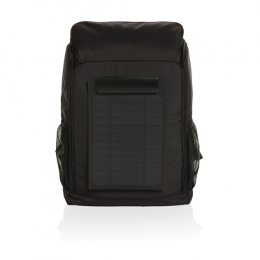 Logotrade promotional items photo of: Pedro AWARE™ RPET deluxe backpack with 5W solar panel