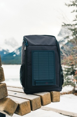 Logotrade promotional giveaways photo of: Pedro AWARE™ RPET deluxe backpack with 5W solar panel