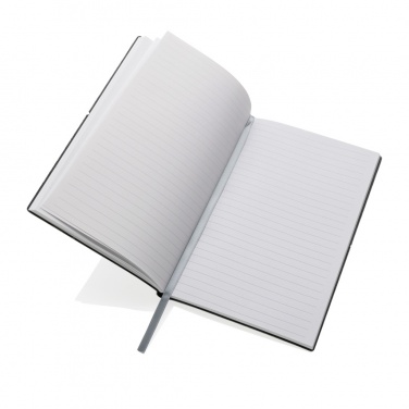 Logo trade corporate gifts image of: A5 recycled leather notebook