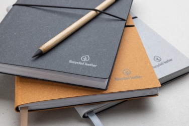 Logotrade promotional items photo of: A5 recycled leather notebook