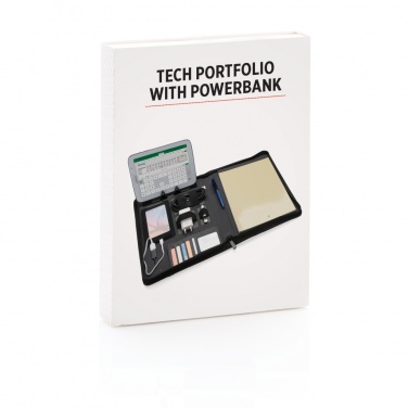 Logo trade promotional giveaway photo of: Tech portfolio with powerbank