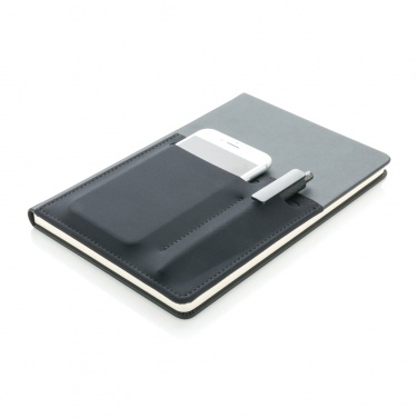 Logotrade promotional item image of: A5 Deluxe notebook with smart pockets