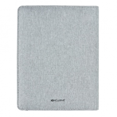 Logo trade promotional items image of: Air 5W wireless charging notebook with 5000mAh powerbank