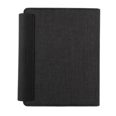 Logo trade corporate gifts picture of: Fiko wireless charging A5 portfolio with powerbank