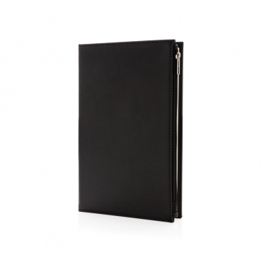 Logotrade promotional items photo of: Swiss Peak A5 PU notebook with zipper pocket