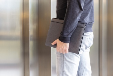 Logo trade business gifts image of: Recycled leather A4 portfolio