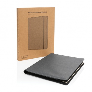 Logo trade promotional gifts image of: Recycled leather A4 portfolio