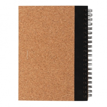 Logo trade promotional giveaway photo of: Cork spiral notebook with pen