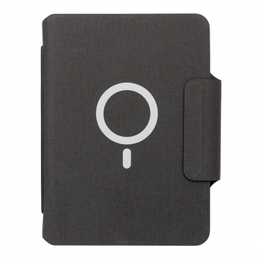 Logo trade promotional products image of: Artic Magnetic 10W wireless charging A5 notebook
