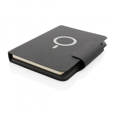 Logotrade promotional merchandise image of: Artic Magnetic 10W wireless charging A5 notebook