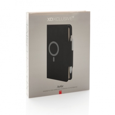 Logo trade corporate gift photo of: Artic Magnetic 10W wireless charging A5 notebook