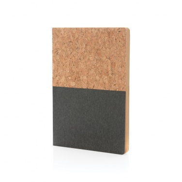 Logotrade promotional giveaway image of: A5 cork & kraft notebook