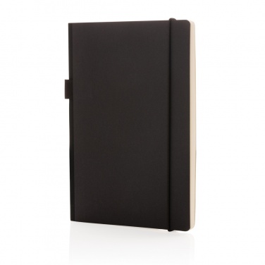 Logo trade promotional products image of: A5 deluxe kraft hardcover notebook