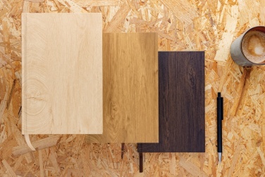 Logotrade advertising products photo of: Kavana wood print A5 notebook