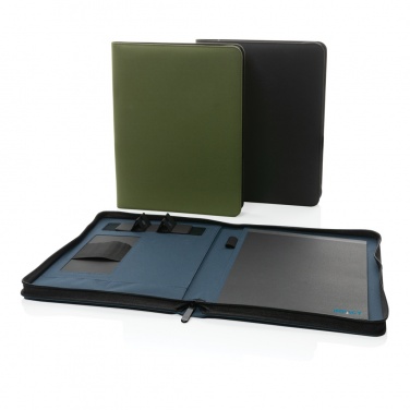 Logo trade promotional products image of: Impact Aware™ deluxe 300D tech portfolio with zipper