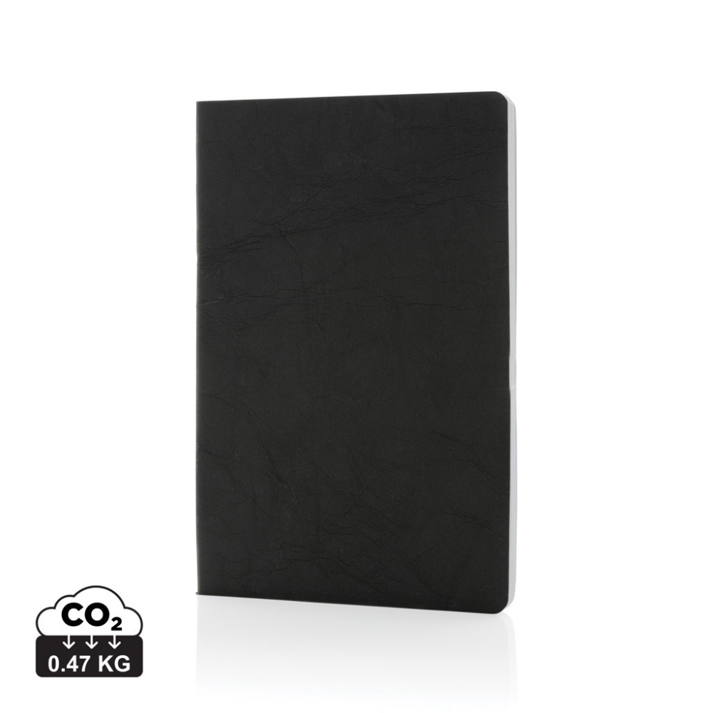 Logo trade corporate gift photo of: Salton A5 GRS certified recycled paper notebook