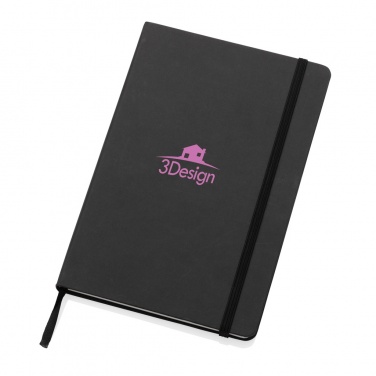 Logo trade corporate gifts image of: Craftstone A5 recycled kraft and stonepaper notebook