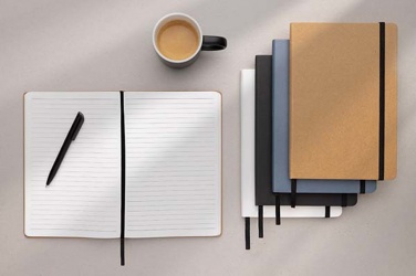 Logotrade promotional gift picture of: Craftstone A5 recycled kraft and stonepaper notebook