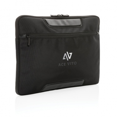 Logo trade promotional product photo of: Swiss Peak AWARE™ RPET Voyager 15.6" laptop sleeve