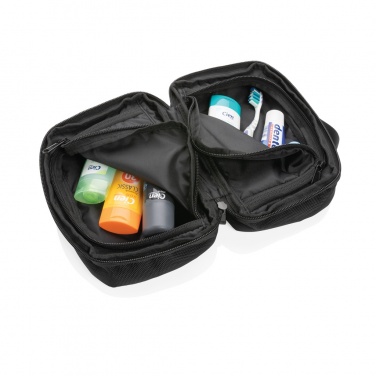 Logo trade promotional products image of: Swiss Peak AWARE™ RPET Voyager toiletry bag