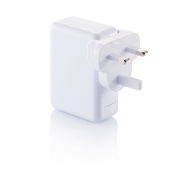 Logo trade promotional product photo of: Travel plug with 4 USB ports