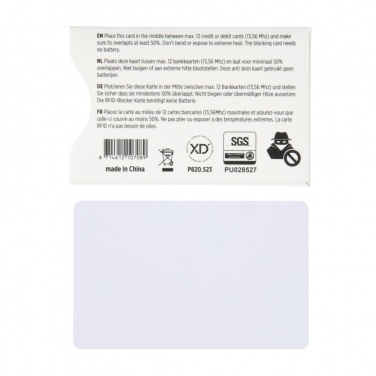 Logotrade corporate gifts photo of: Anti-skimming RFID shield card with active jamming chip